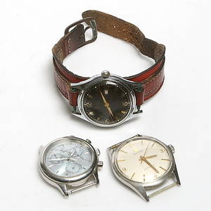 ARMBANDSUR, 3 st, herrur, bl.a. Tissot Seastar, 1960-tal.