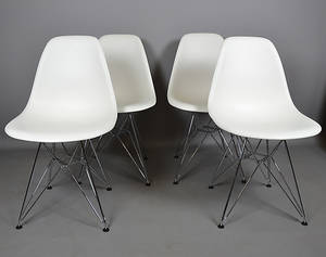 CHARLES  RAY EAMES. STOLAR, 4 st, DSR Vitra.