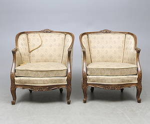 BERGERER, ett par, rokokostil, 1900-tal.