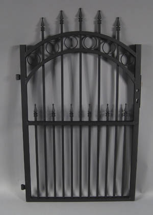 Enkeltlåge i sortlakeret aluminium 3