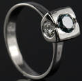 Solitaire ring ca. 1.12 ct.