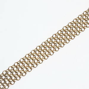 ARMBAND, 18k, x-länk, vikt ca 19,5 gram.