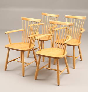 KARMSTOLAR, 4 st, Lilla Åland, Carl Malmsten.