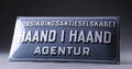 Emaljeskilt, Haand i Haand 