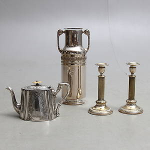 NYSILVER, 4 delar, bl a C. G. Hallberg, tidigt 1900-tal.