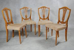 STOLAR 4 st, Danmark 1800-tal.