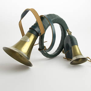 JAKTHORN, 2 stycken, mässing, Fürst-Pless.