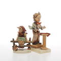 FIGURINER, 2 st, porslin, M.J. Hummel, Goebel.