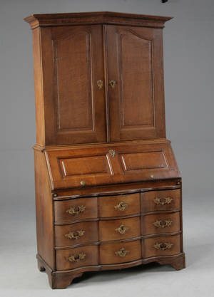 Chatol m. overdel, egetræ, 1800-tallet