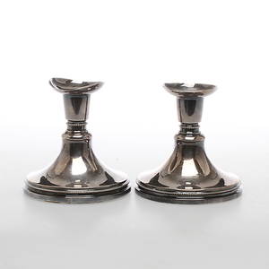 LJUSSTAKAR 1 par, silver, Löfman, MGAB, Uppsala, 1972.