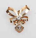 BROSCH MED STENAR, Stockholm 1953, 18k guld, vikt ca 3,8 gr.