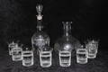 KARAFFER, 2 st, 8 st glas.