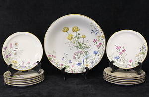 FRUKTSERVIS, porslin, 13 delar.