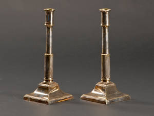 Par stager af forsølvet malm. Georg III stil 2