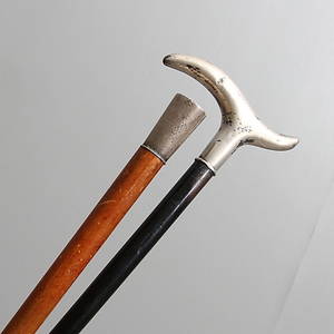 KÄPPAR, 2 st, med silverbeslag, 1900-talets förs.