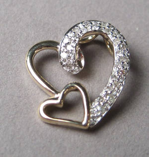 Diamantvedhæng ca. 0,25 ct.