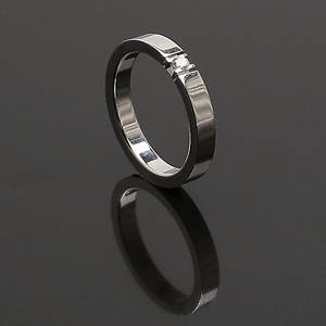 RING  i 18 K vitguld med diamant 0,06 ct Hvs.