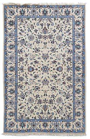 MATTA, persisk, Nain med silkesinslag, 9 la, 200 x 130 cm.