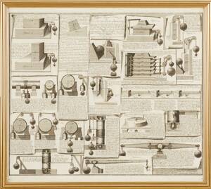 Teknisk plansch Homann ca 1740