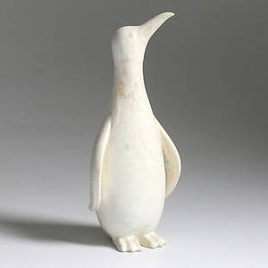 FIGURIN, stengods, pingvin, Gunnar Nylund, Rörstrand.