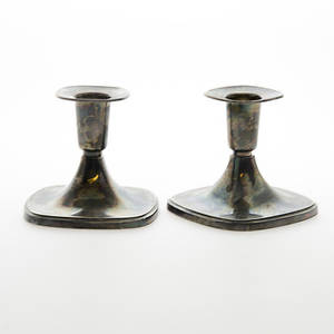 LJUSSTAKAR, 1 par, silver.