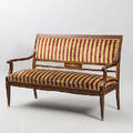 SOFFA, mahogny med bronser, gustaviansk stil, tidigt 1900-tal.