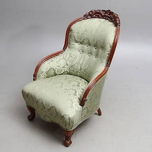 FÅTÖLJ, nyrokoko, 1800-talets slut.