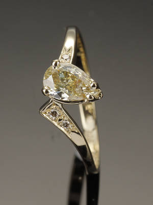 Diamantring, ca. 0.54 ct
