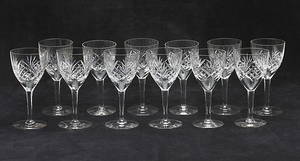 RÖDVINSGLAS, 12 st, Helga, 1900-tal.