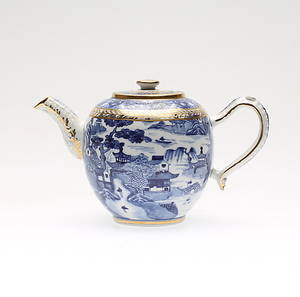 TEKANNA, porslin, Kina, 18001900-tal.