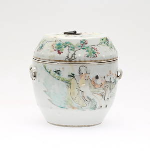 LOCKSKÅL, porslin, Kina, 18001900-tal.