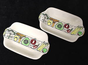 Fat, porslin, 2 st, Jie, Meri Rassmusen.