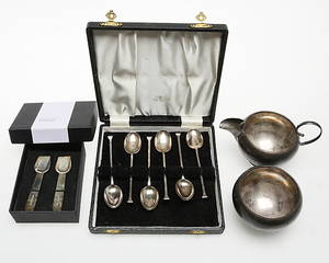 SAMLING SILVER, sterling silver, England, 1900-tal.