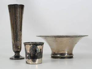 VASER OCH SKÅL, silver, 3 delar, 174 gram.