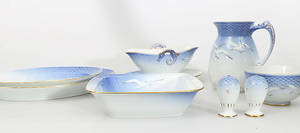 SERVISDELAR, porslin, Måsen, 8 stycken, Bing  Gröndahl.