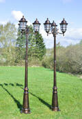 Parklamper, trearmet i aluminium 2 