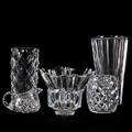 VASER, skålar samt mjölkkanna, 6 delar, glas, delvis Orrefors.