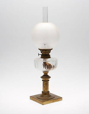 BORDSFOTOGENLAMPA, mässing, omkring 1900.