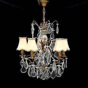 LJUSKRONA, barockstil, 1900-talets mitt. Höjd ca 57 cm.