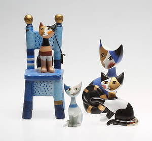 FIGURINER, 4 st, porslin, Renate Wachtmeister, Goebel, Tyskland.