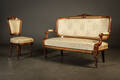 Sofa og stol af mahogni, ca. 1900 2