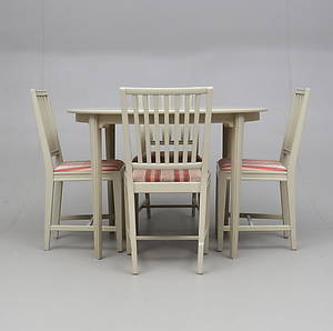 MATGRUPP, 5 delar, gustaviansk stil, 1900-talets mitt.