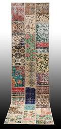 MATTA, carpet patchwork, gallerimodell, 358 x 85 cm.