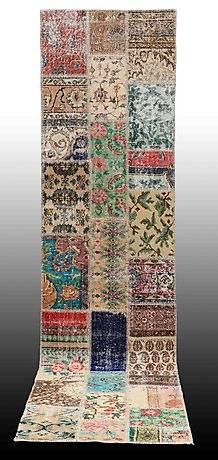 MATTA, carpet patchwork, gallerimodell, 358 x 85 cm.