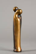 Umschlungenes Paar. Bronze. 1982. 