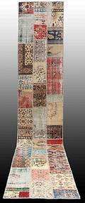 MATTA, carpet patchwork, gallerimodell, 509 x 85 cm.