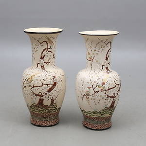 GOLVVASER, 1 par, keramik, orientalisk stil, 192000-tal.