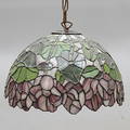TAKLAMPA, Tiffanystil, Haller, 192000-tal.