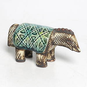 FIGURIN, stengods, Varan, Lisa Larson, Gustavsberg.