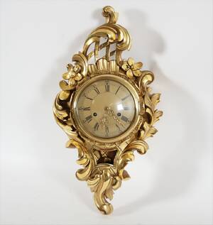 Väggpendyl, rokoko-stil, 1900-tal